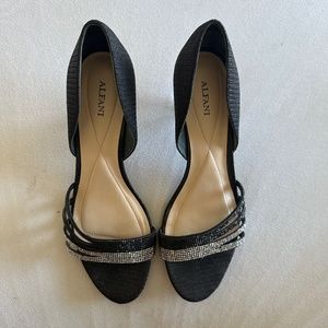 Alfani Giorjah Sparkle D’orsay Heeled Sandal